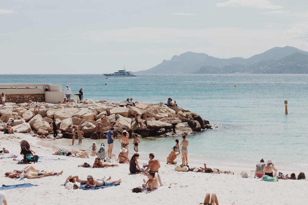 beach on the french riviera